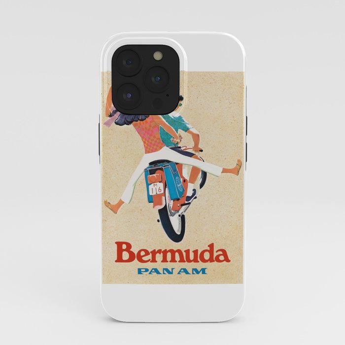 1960 Bermuda Pan American Airlines Travel Poster iPhone Case