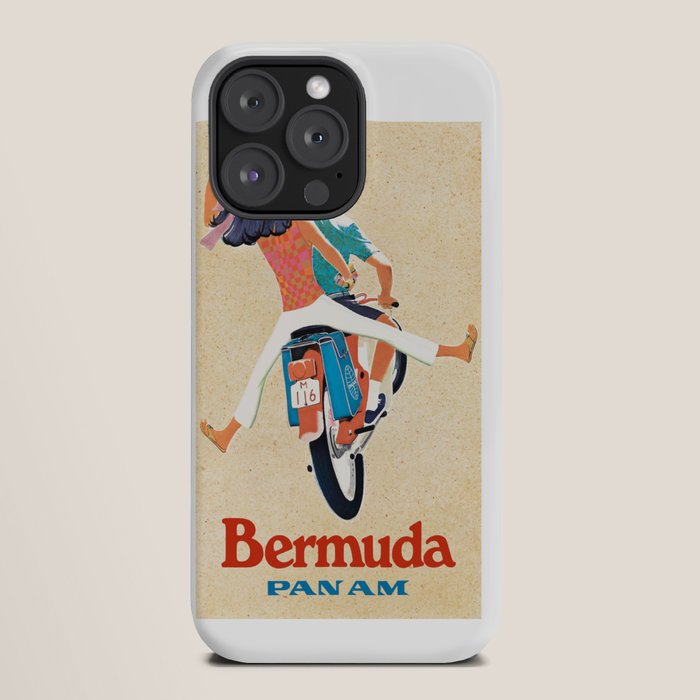 1960 Bermuda Pan American Airlines Travel Poster iPhone Case