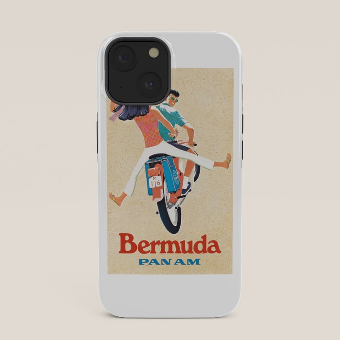 1960 Bermuda Pan American Airlines Travel Poster iPhone Case