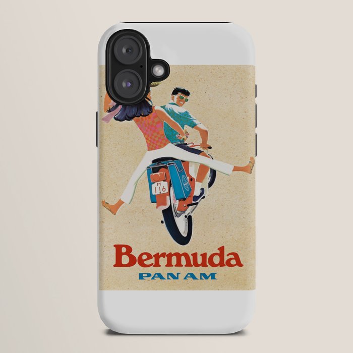 1960 Bermuda Pan American Airlines Travel Poster iPhone Case