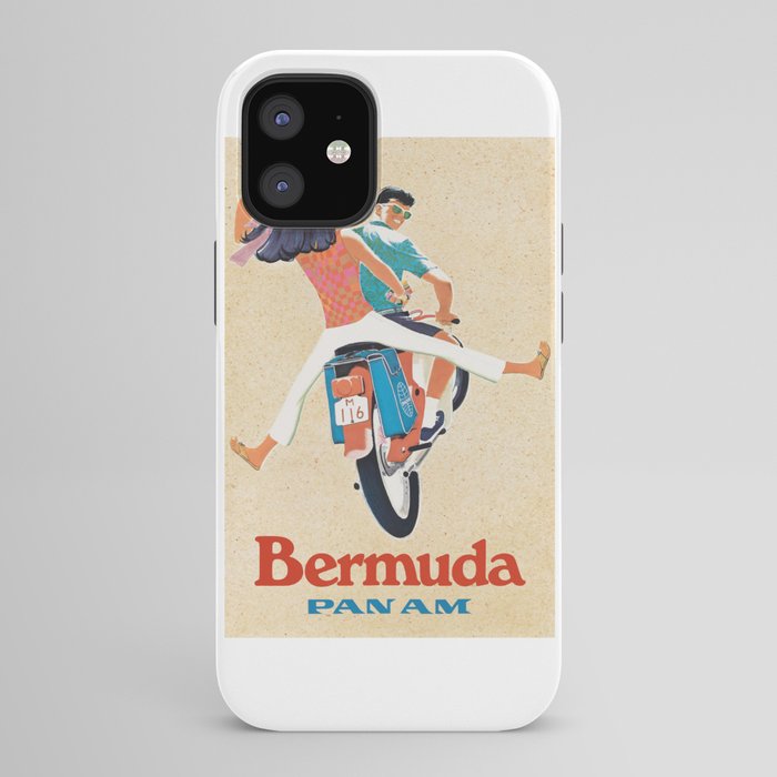 1960 Bermuda Pan American Airlines Travel Poster iPhone Case