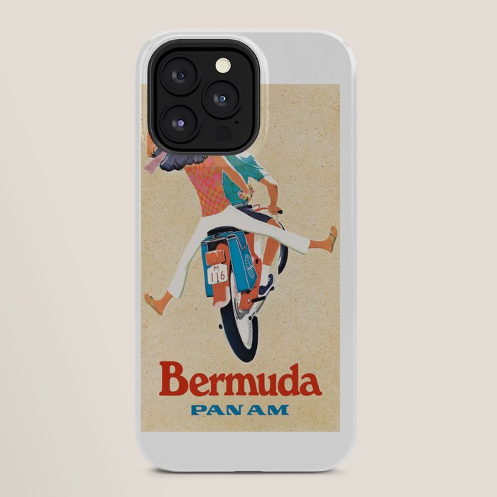 1960 Bermuda Pan American Airlines Travel Poster iPhone Case