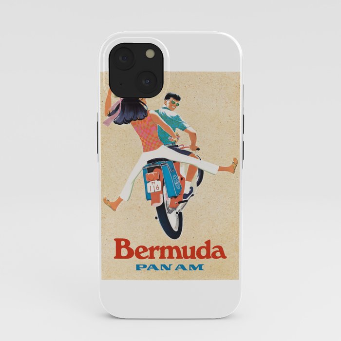 1960 Bermuda Pan American Airlines Travel Poster iPhone Case