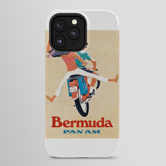 1960 Bermuda Pan American Airlines Travel Poster iPhone Case