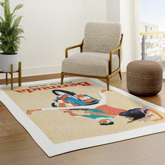 1960 Bermuda Pan American Airlines Travel Poster Rug