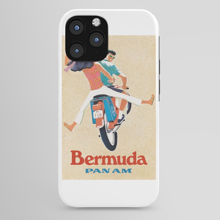 1960 Bermuda Pan American Airlines Travel Poster iPhone Case