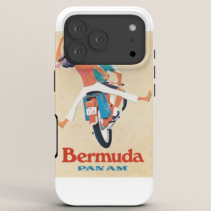 1960 Bermuda Pan American Airlines Travel Poster iPhone Case