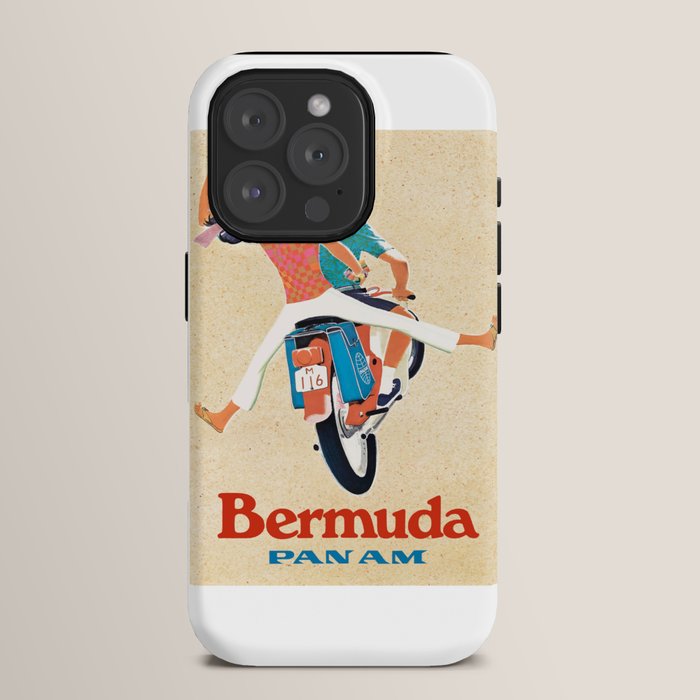 1960 Bermuda Pan American Airlines Travel Poster iPhone Case