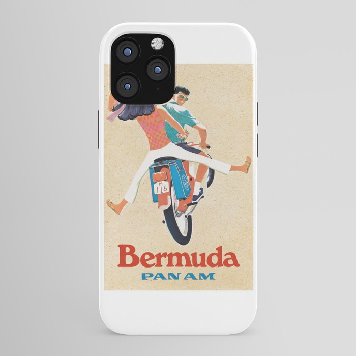 1960 Bermuda Pan American Airlines Travel Poster iPhone Case