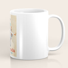 1960 Bermuda Pan American Airlines Travel Poster Coffee Mug