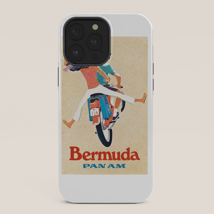 1960 Bermuda Pan American Airlines Travel Poster iPhone Case