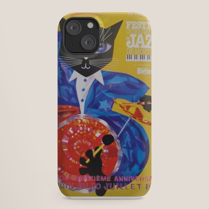 1994 Montreal Jazz Festival Cool Cat Poster No. 3 Gig Advertisement iPhone Case