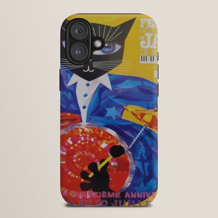 1994 Montreal Jazz Festival Cool Cat Poster No. 3 Gig Advertisement iPhone Case