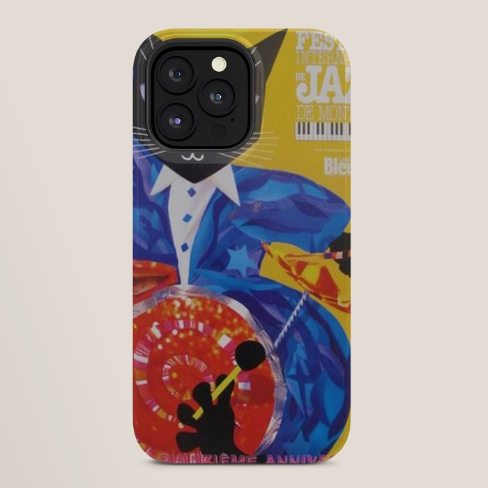 1994 Montreal Jazz Festival Cool Cat Poster No. 3 Gig Advertisement iPhone Case