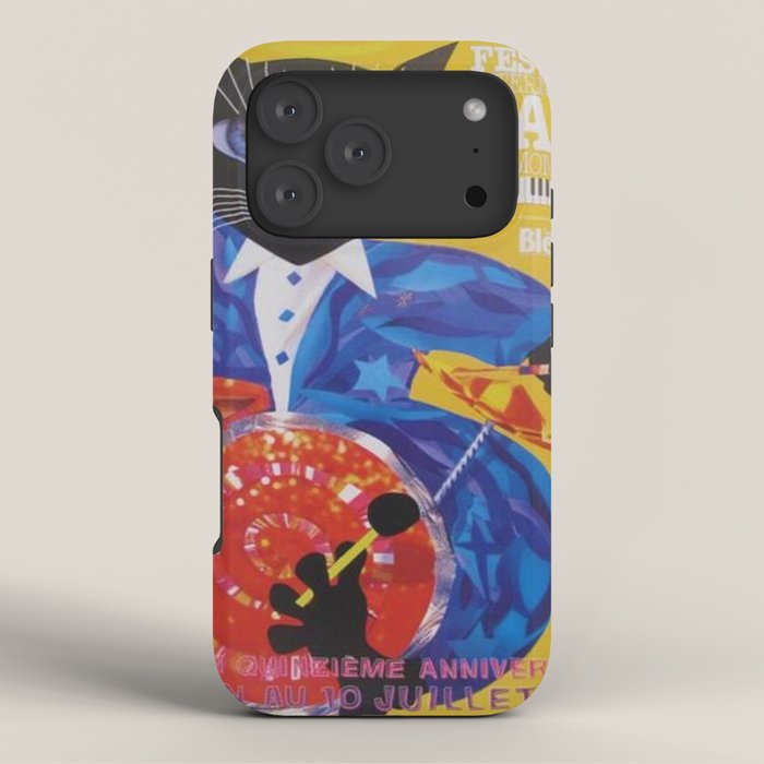 1994 Montreal Jazz Festival Cool Cat Poster No. 3 Gig Advertisement iPhone Case