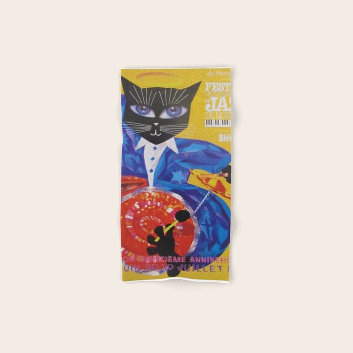 1994 Montreal Jazz Festival Cool Cat Poster No. 3 Gig Advertisement Bath Towel