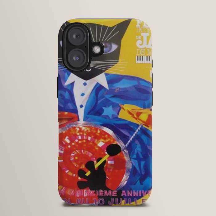 1994 Montreal Jazz Festival Cool Cat Poster No. 3 Gig Advertisement iPhone Case