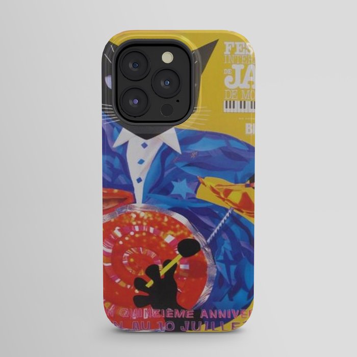 1994 Montreal Jazz Festival Cool Cat Poster No. 3 Gig Advertisement iPhone Case