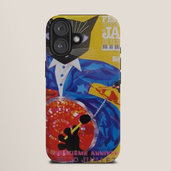 1994 Montreal Jazz Festival Cool Cat Poster No. 3 Gig Advertisement iPhone Case