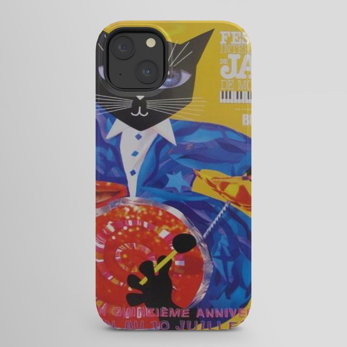 1994 Montreal Jazz Festival Cool Cat Poster No. 3 Gig Advertisement iPhone Case