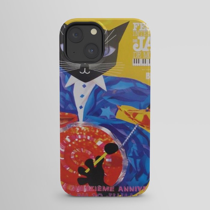 1994 Montreal Jazz Festival Cool Cat Poster No. 3 Gig Advertisement iPhone Case