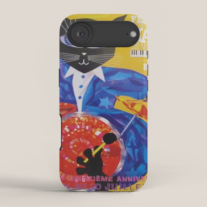1994 Montreal Jazz Festival Cool Cat Poster No. 3 Gig Advertisement iPhone Case