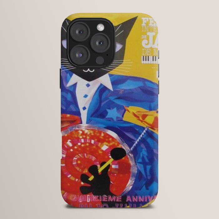 1994 Montreal Jazz Festival Cool Cat Poster No. 3 Gig Advertisement iPhone Case