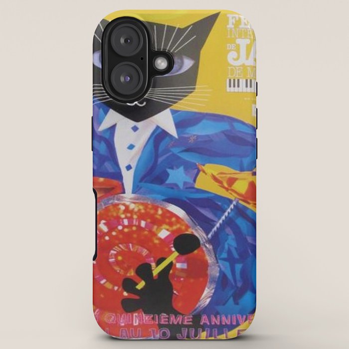 1994 Montreal Jazz Festival Cool Cat Poster No. 3 Gig Advertisement iPhone Case