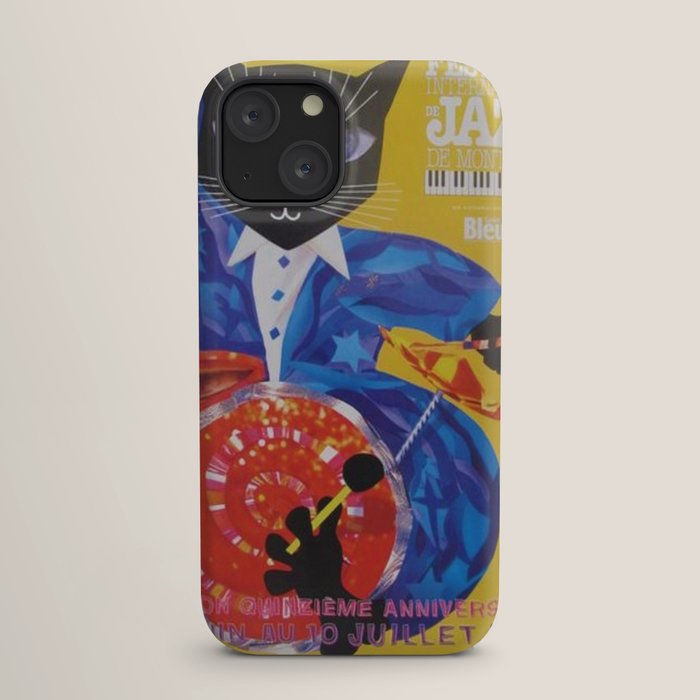 1994 Montreal Jazz Festival Cool Cat Poster No. 3 Gig Advertisement iPhone Case