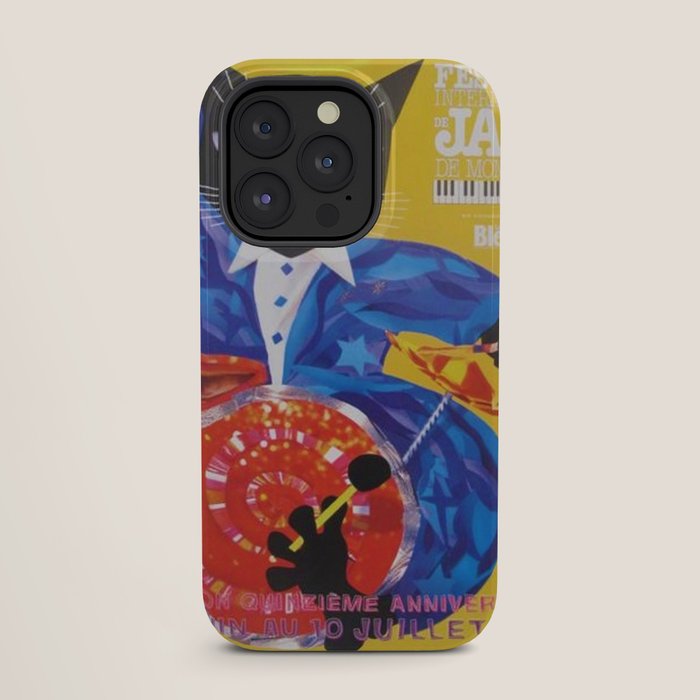 1994 Montreal Jazz Festival Cool Cat Poster No. 3 Gig Advertisement iPhone Case