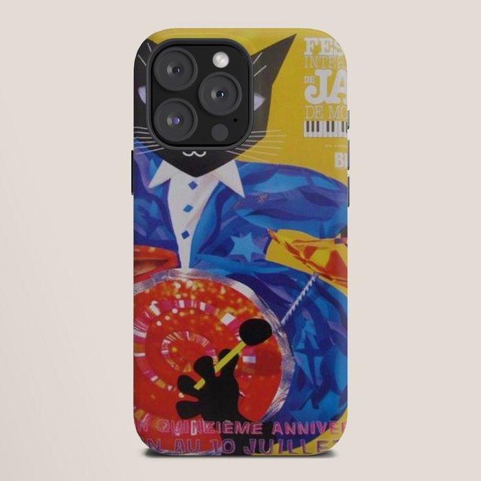 1994 Montreal Jazz Festival Cool Cat Poster No. 3 Gig Advertisement iPhone Case