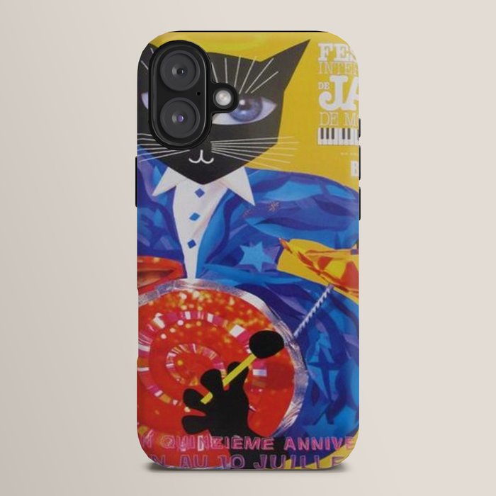 1994 Montreal Jazz Festival Cool Cat Poster No. 3 Gig Advertisement iPhone Case