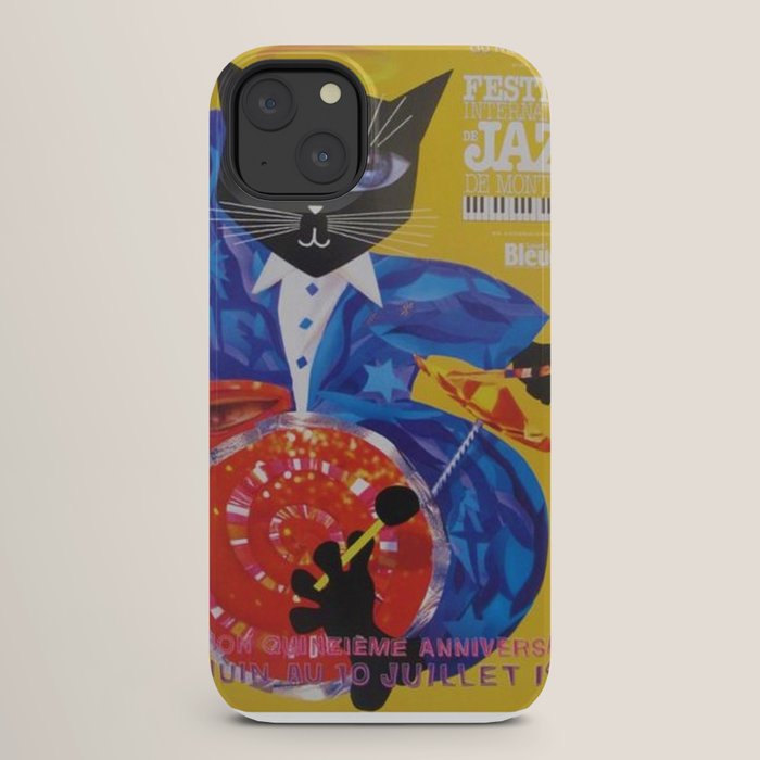 1994 Montreal Jazz Festival Cool Cat Poster No. 3 Gig Advertisement iPhone Case
