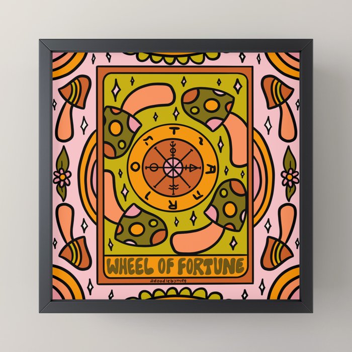 10. Wheel of Fortune Mushroom Mini Art Print