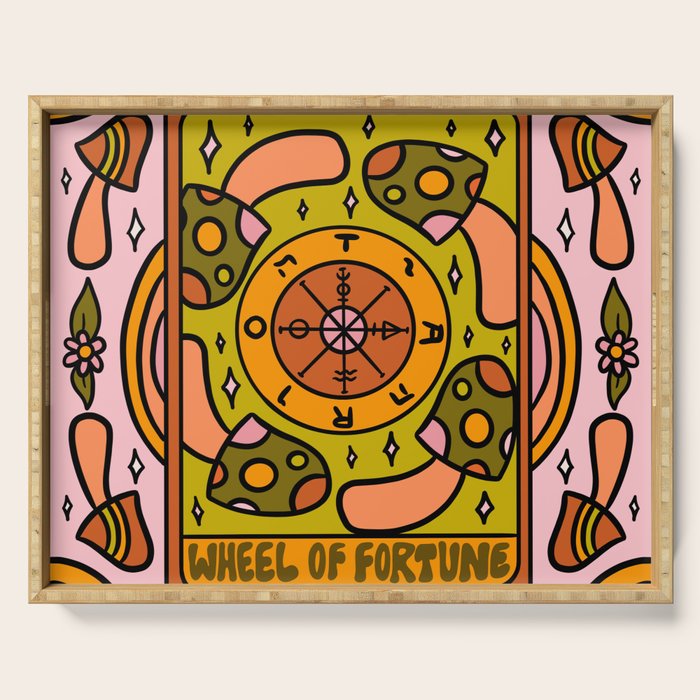 10. Wheel of Fortune Mushroom Serving Tray