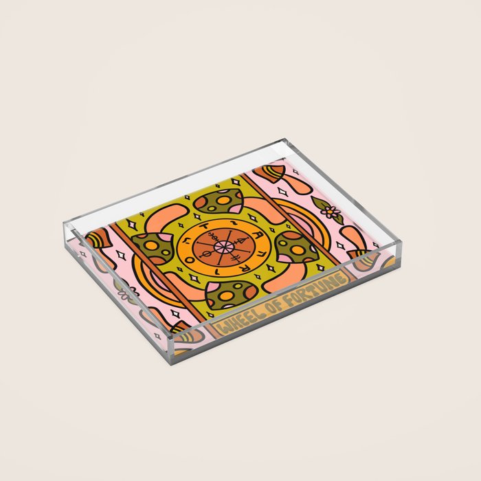 10. Wheel of Fortune Mushroom Acrylic Tray