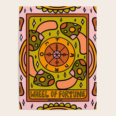 10. Wheel of Fortune Mushroom Poster