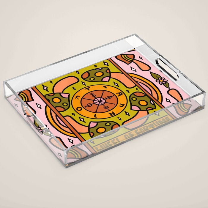 10. Wheel of Fortune Mushroom Acrylic Tray