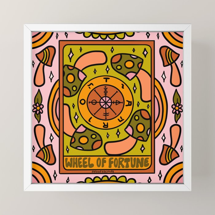 10. Wheel of Fortune Mushroom Mini Art Print
