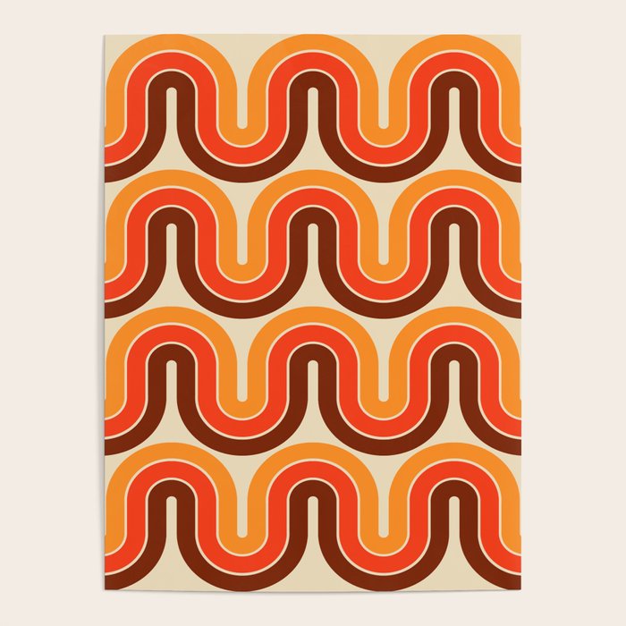 70s Retro Vintage Style 821 Autumn Poster