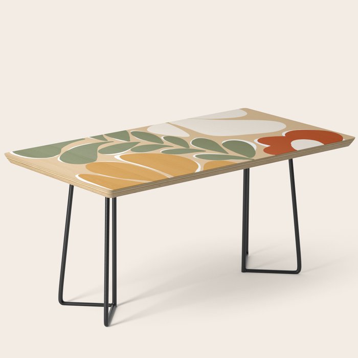70s boho botanical flowers   Coffee Table