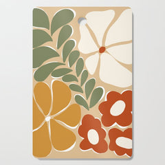 70s boho botanical flowers   Cutting Board
