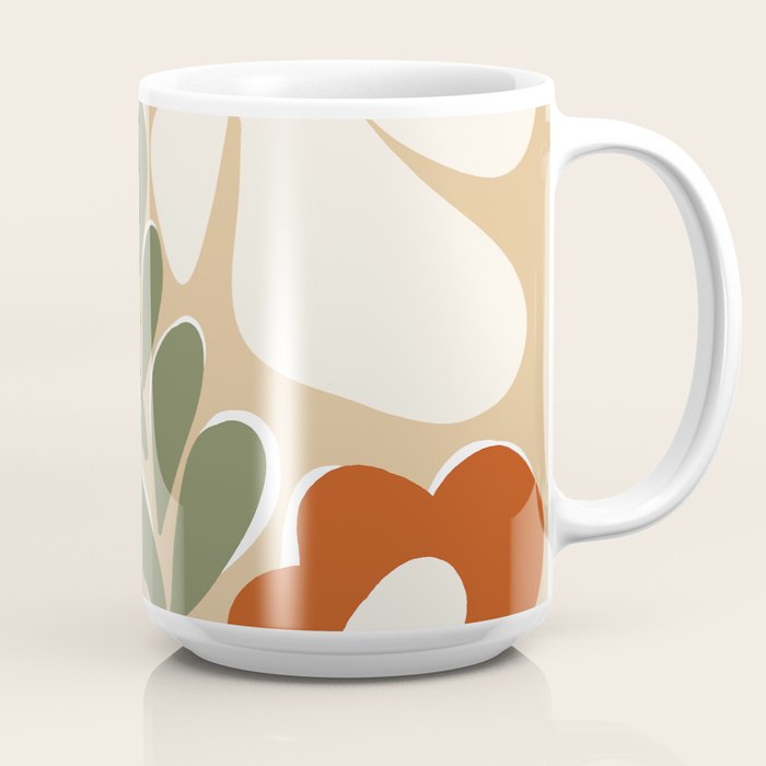 70s boho botanical flowers   Coffee Mug