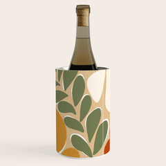 70s boho botanical flowers   Wine Chiller