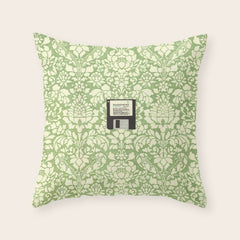 3 1/2 Inch Floppy Disk Throw Pillow