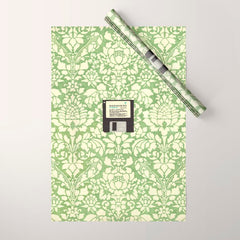 3 1/2 Inch Floppy Disk Wrapping Paper
