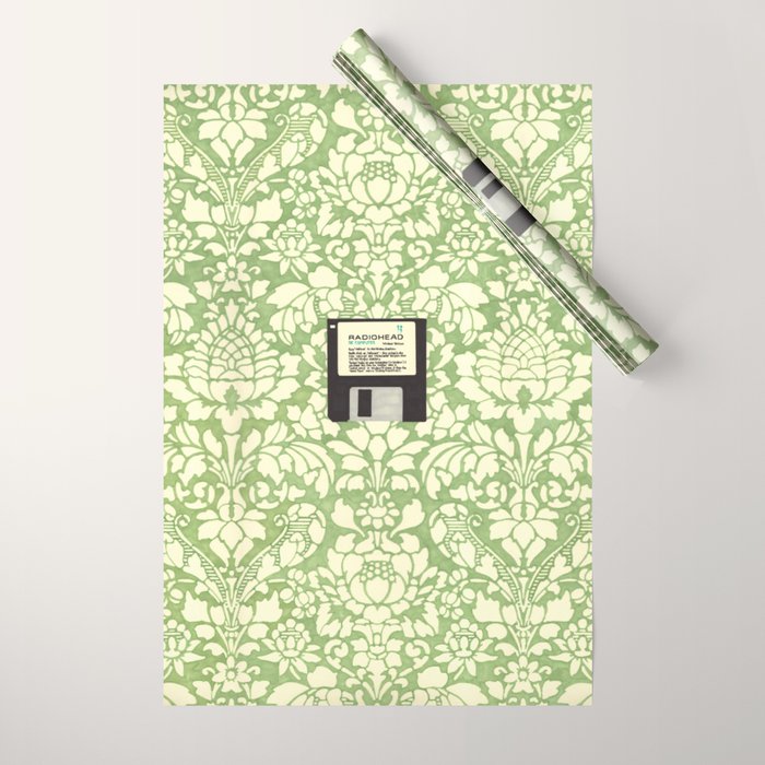 3 1/2 Inch Floppy Disk Wrapping Paper
