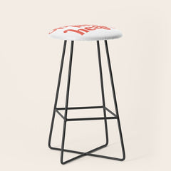 "Bless My Heart" Funny & Cute Red Typography Design Stool