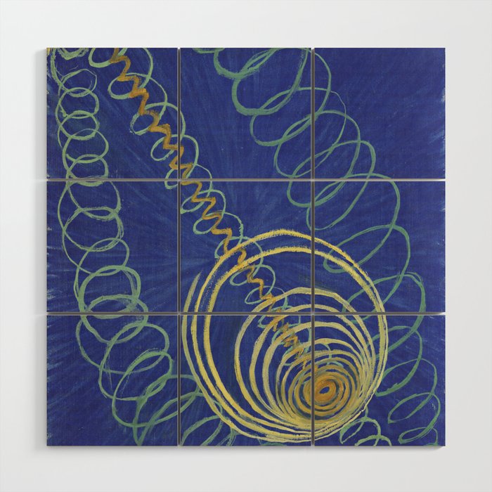 "Primordial Chaos" by Hilma af Klint (1906-1907) Wood Wall Art