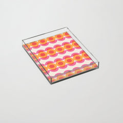 70's pattern no2 Acrylic Tray